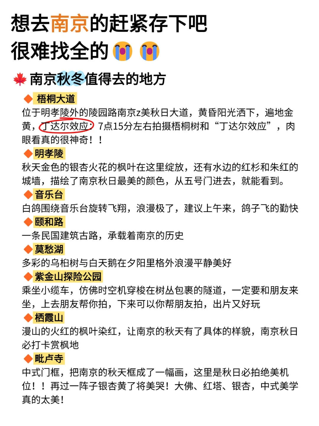 听劝👂🏻1-3月来南京的姐妹请🐴住
