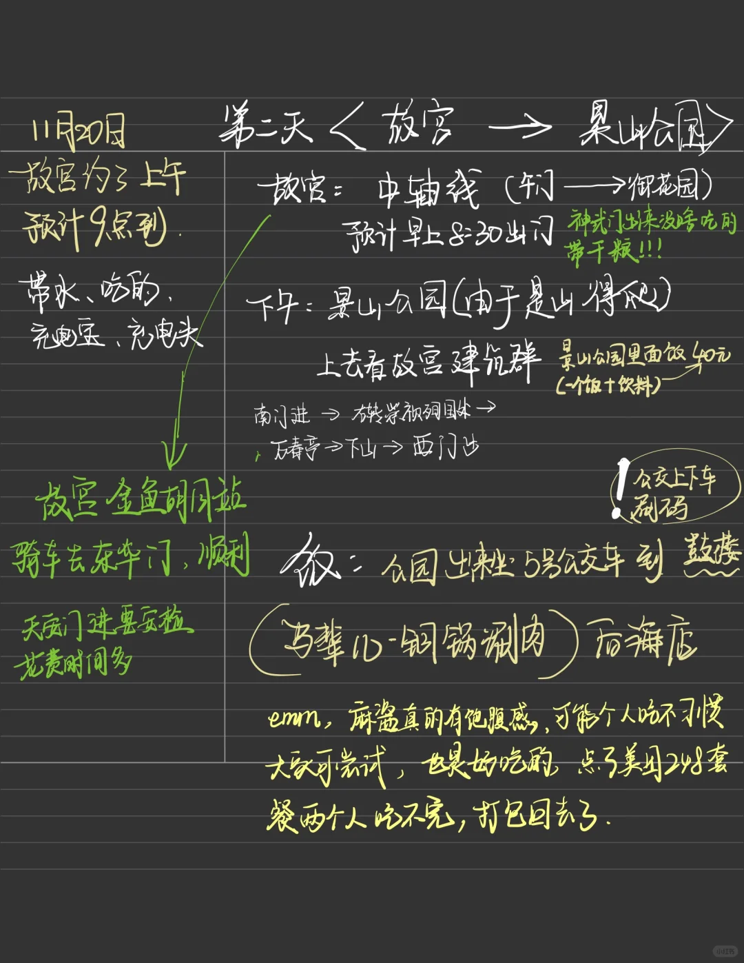 北京旅游攻略（已回来）