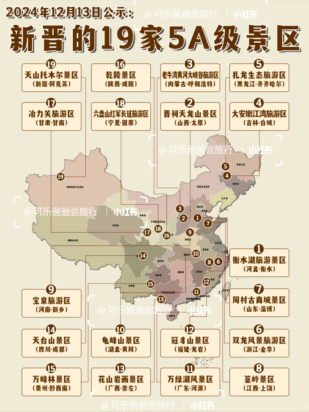 官宣！19 个新晋 5A 景区来袭，谁能吸引你