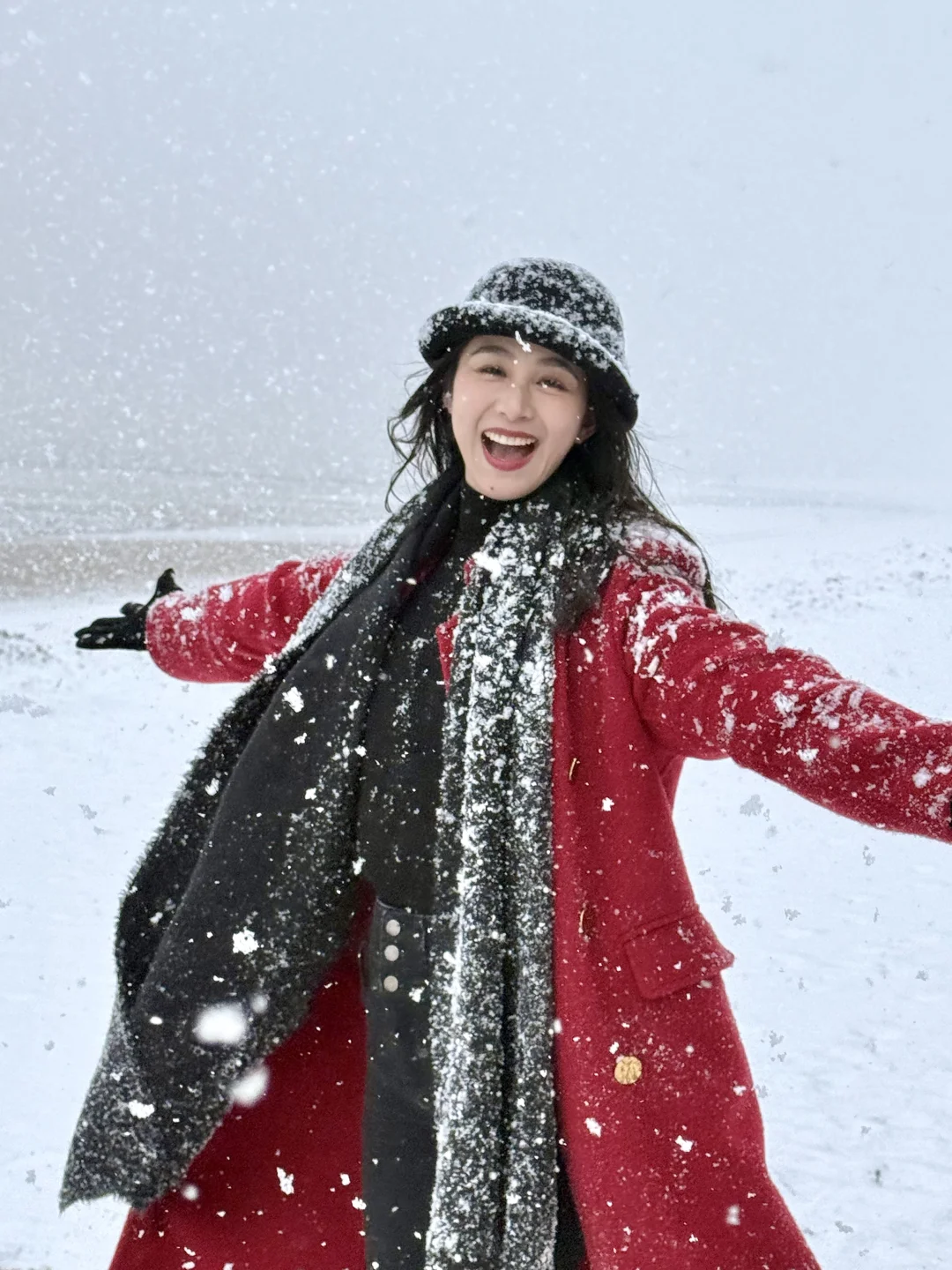 1.8威海实拍live❄️期待的大雪如约而至❤️