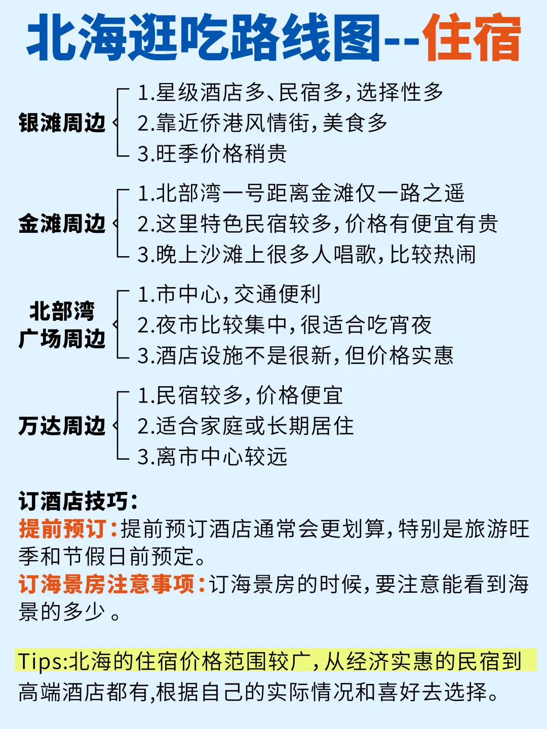 北海逛吃路线图｜景点➕美食