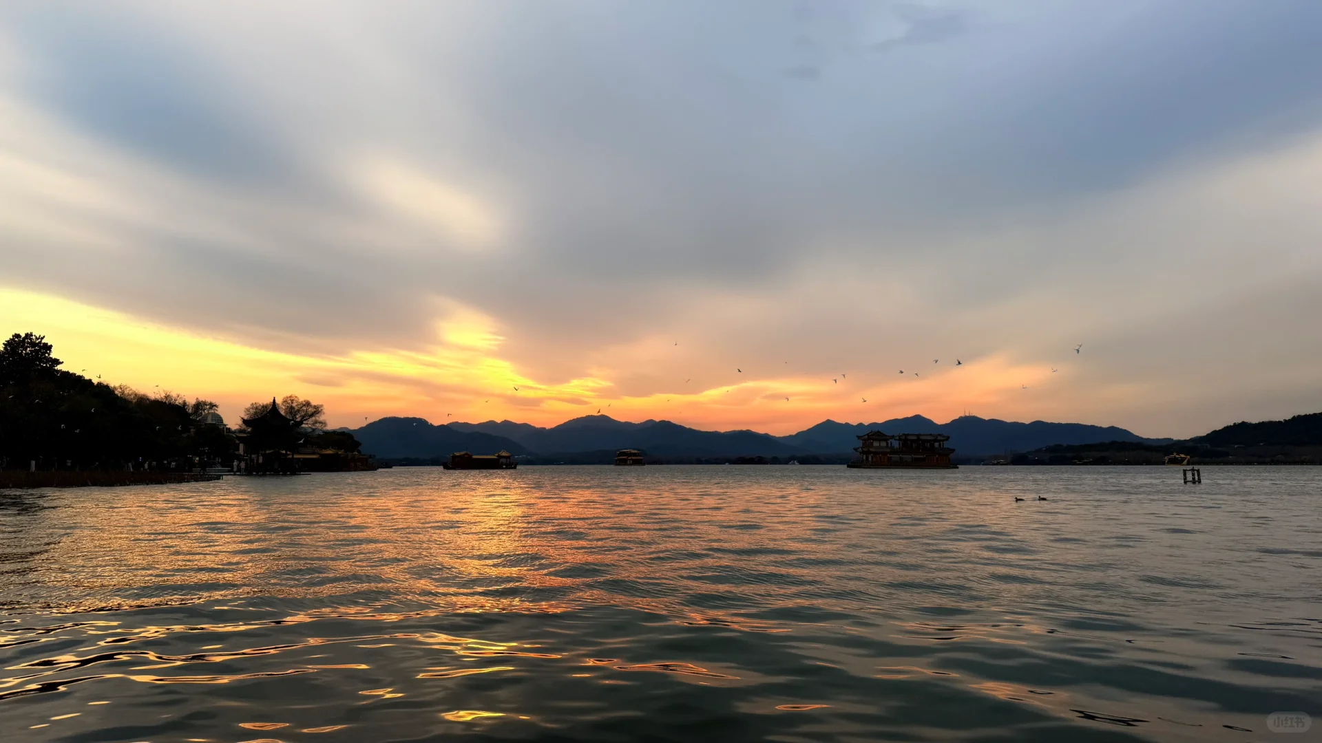 西湖夕阳