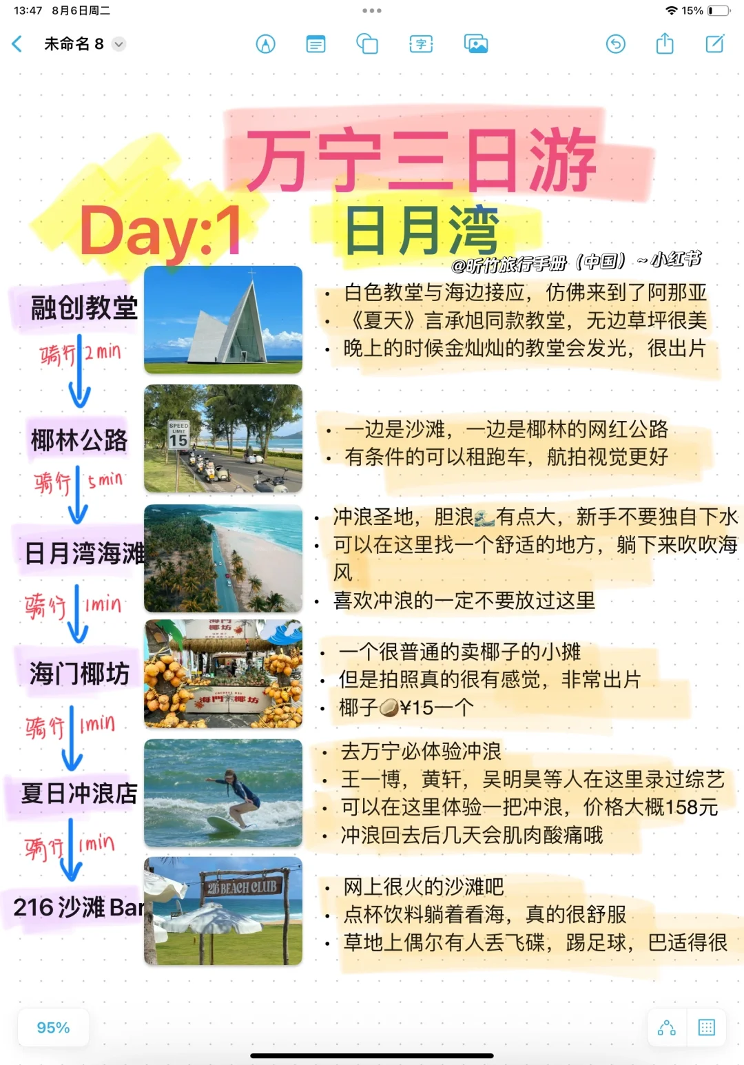万宁三日游旅游攻略，冲浪胜地～旅游手帐～