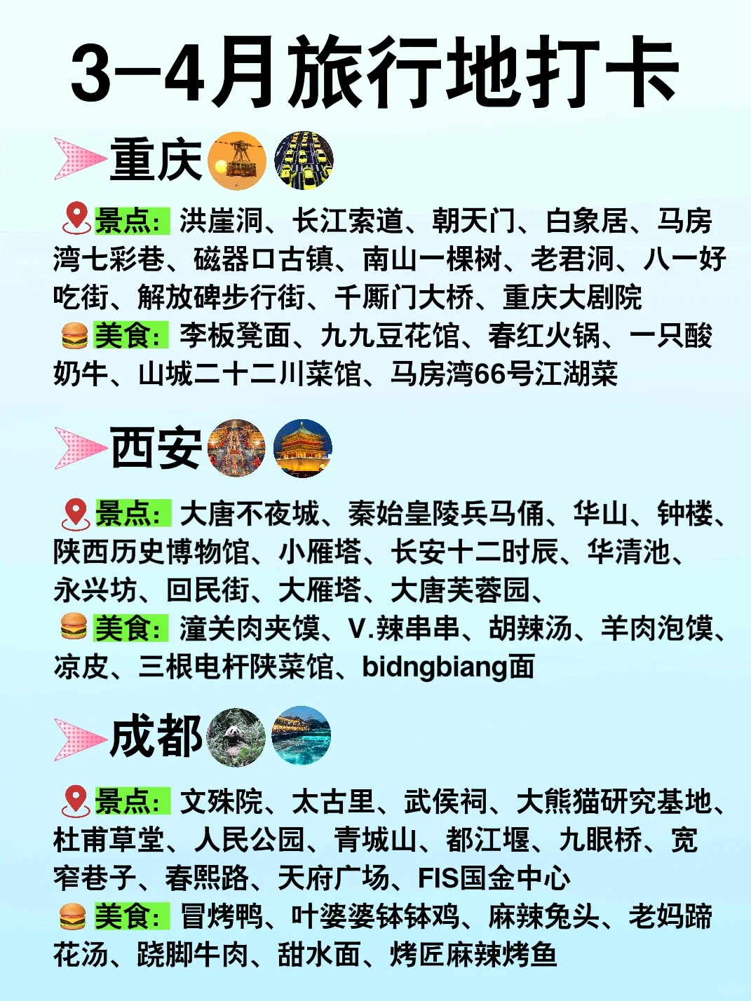 国内旅游🌍1-12月旅行计划地图来啦🔥