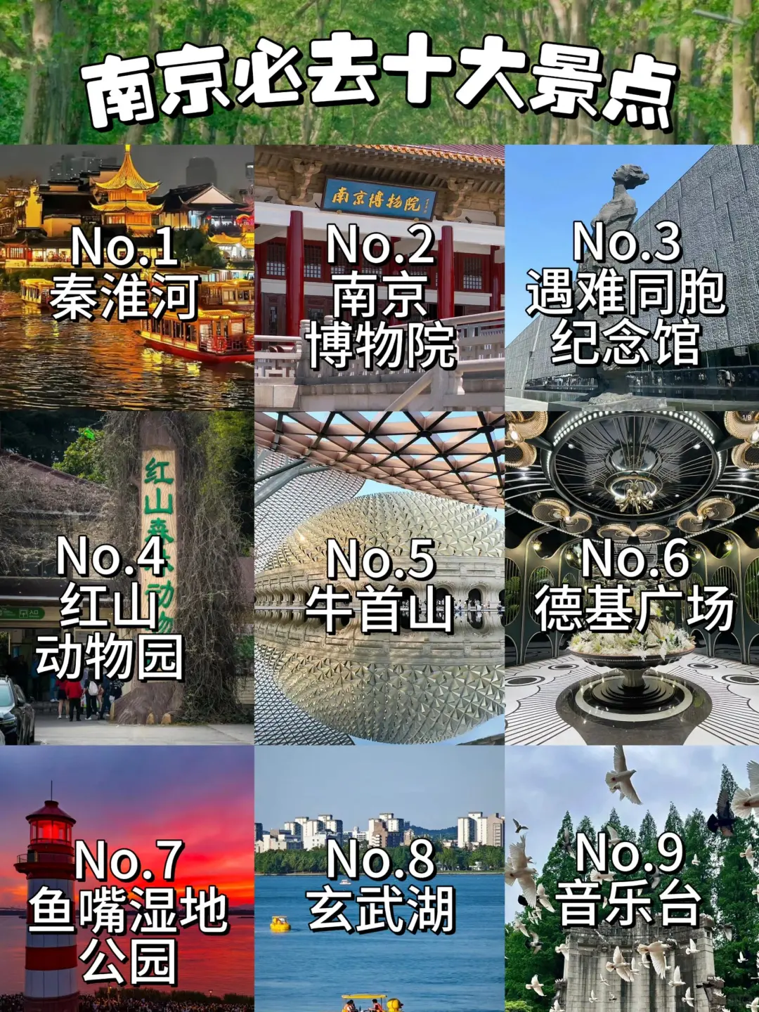 南京必去啊啊！十大景点！！！旅游前必看！！