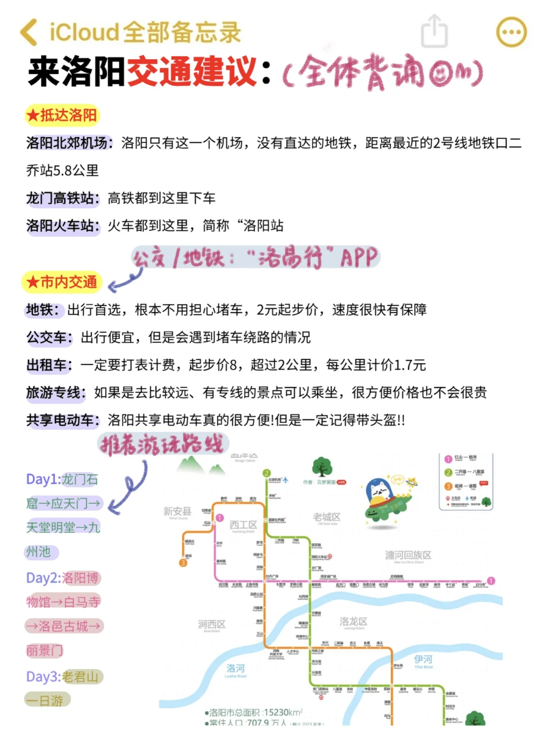 J人好恐怖…朋友做的国庆✈️洛阳攻略震撼到我