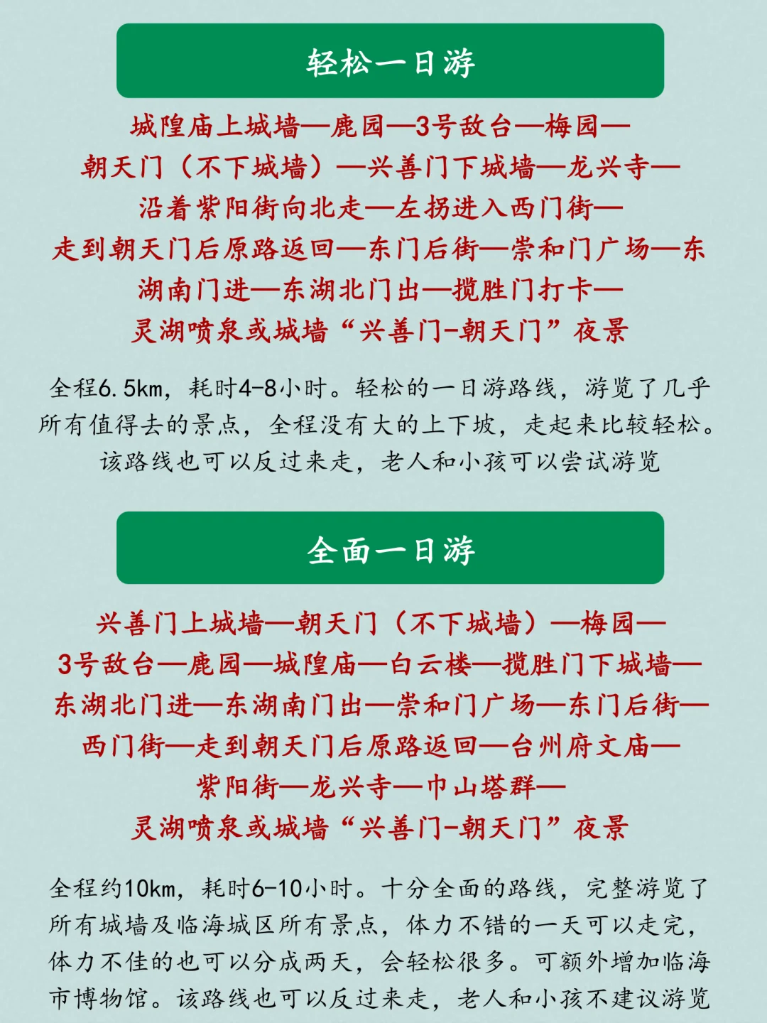 台州临海古城万字图解全攻略+4条路线解析