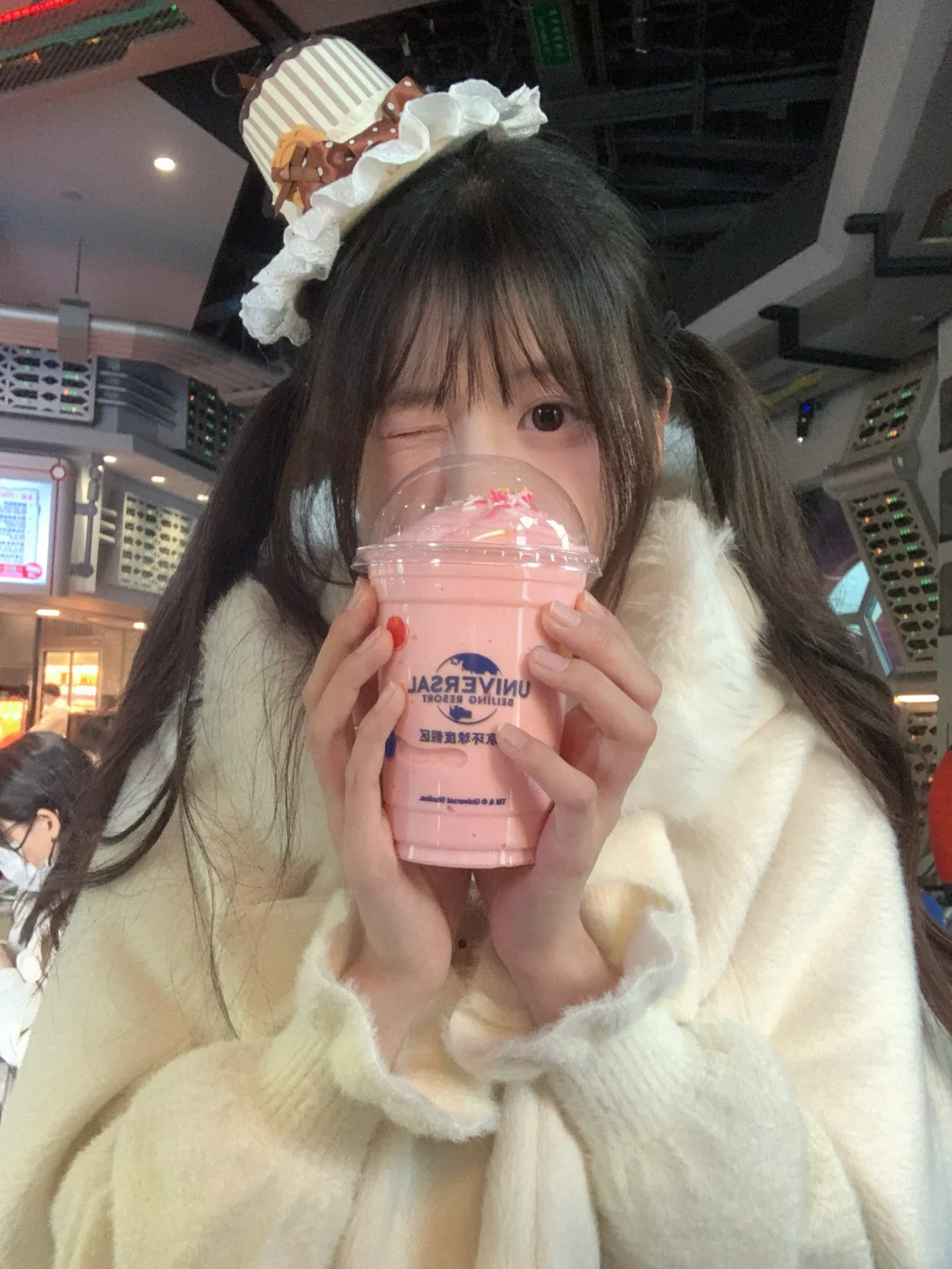 穿lolita来环球影城玩啦！！！
