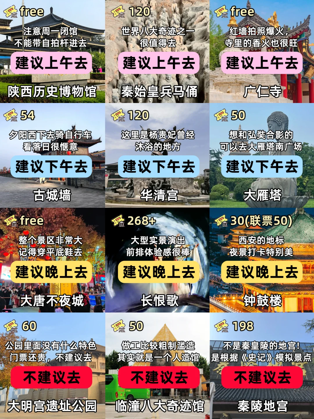 西安景点建议合集来喽✌