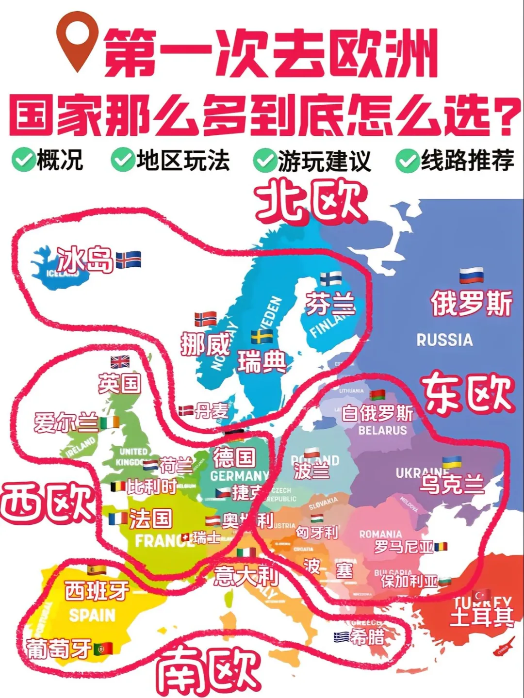 一眼看懂欧洲，选择最适合你的目的地！