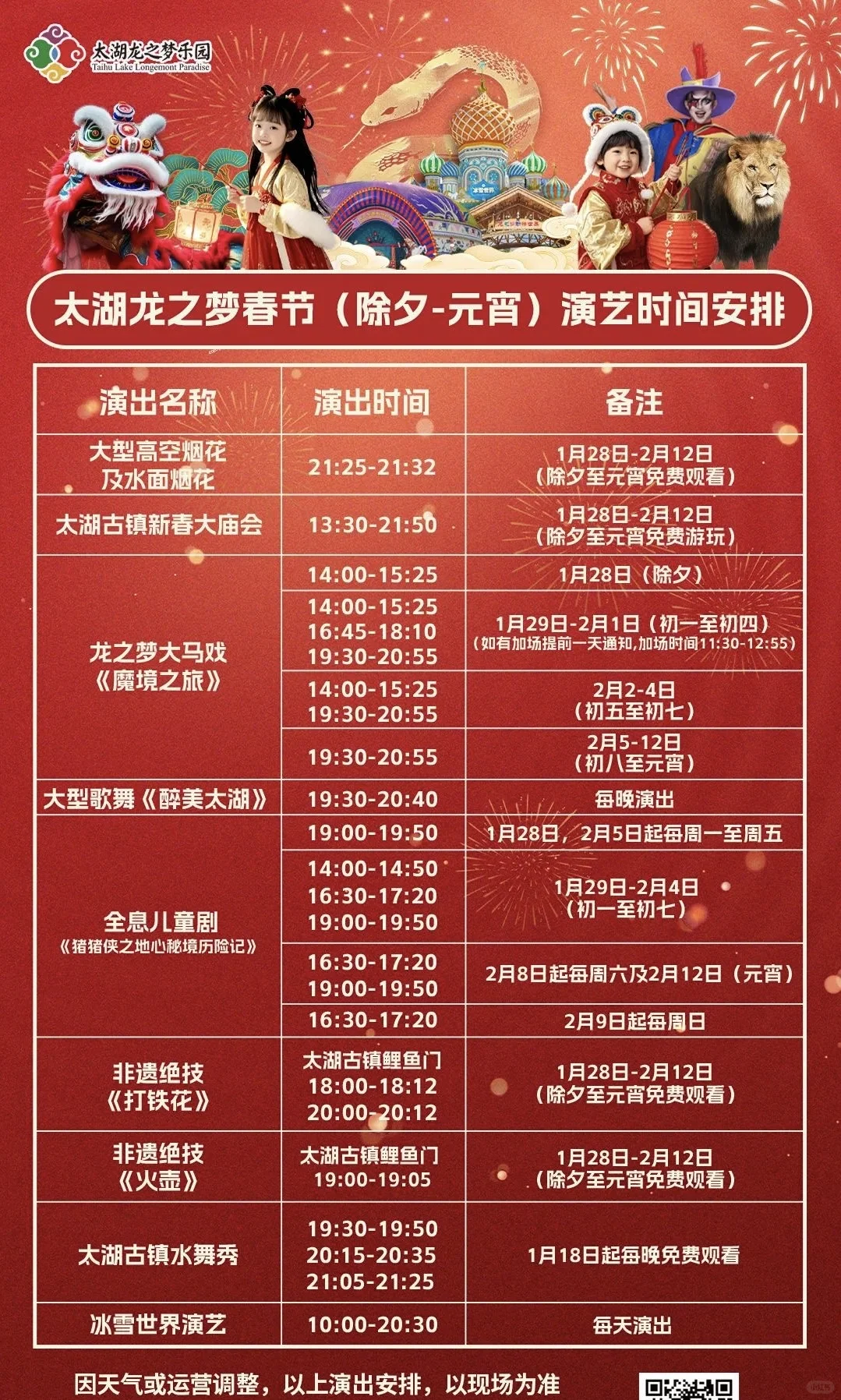 春节来龙之梦太湖古镇🎆看这一篇就够了