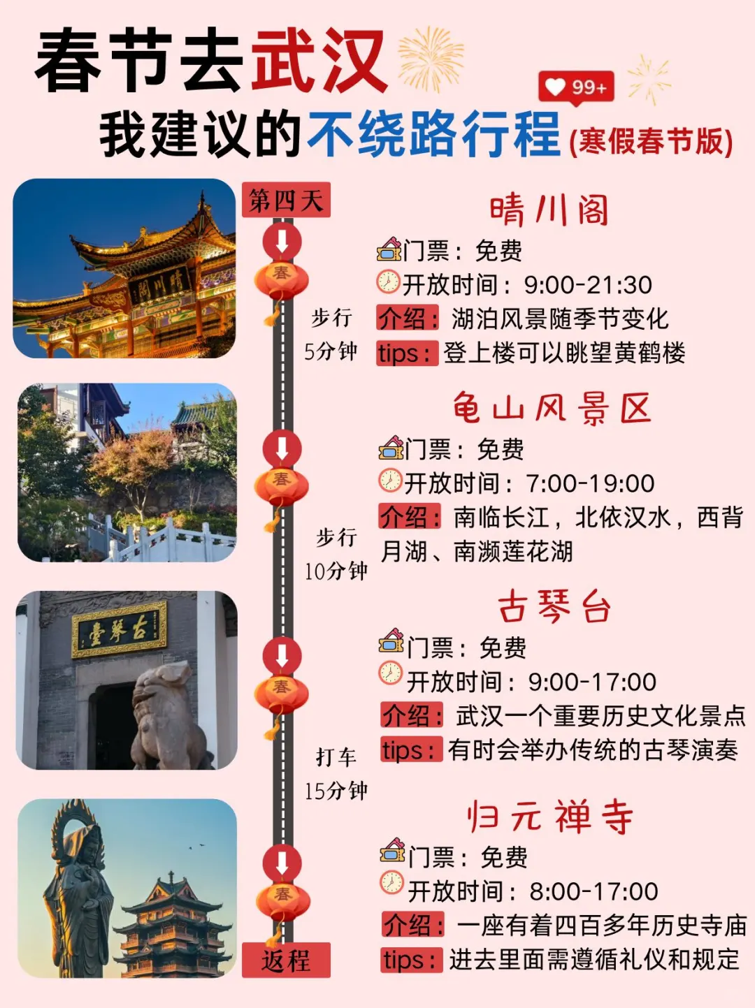 存下吧‼️这才是春节去武汉的正确游玩攻略