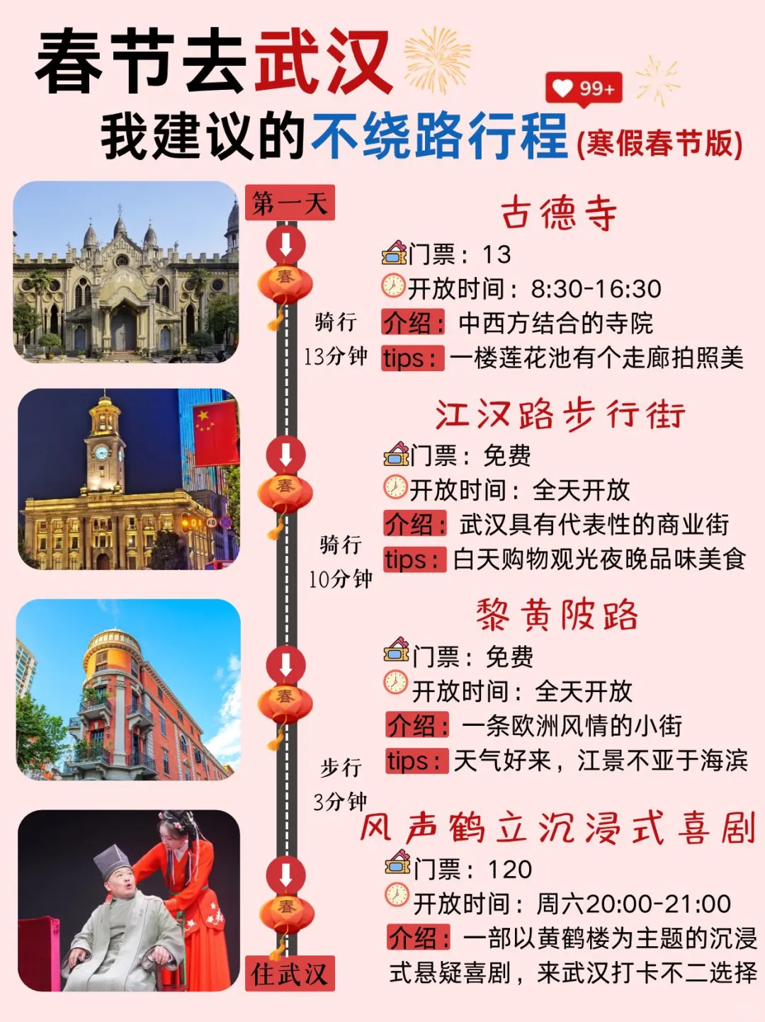 存下吧‼️这才是春节去武汉的正确游玩攻略