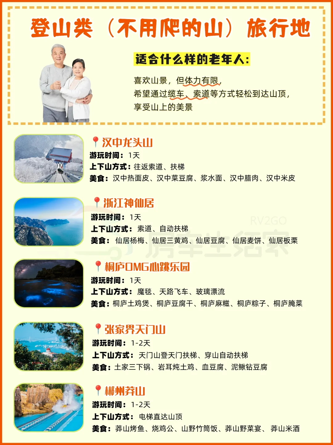 适合带父母去旅行目的地盘点📍按喜好分类