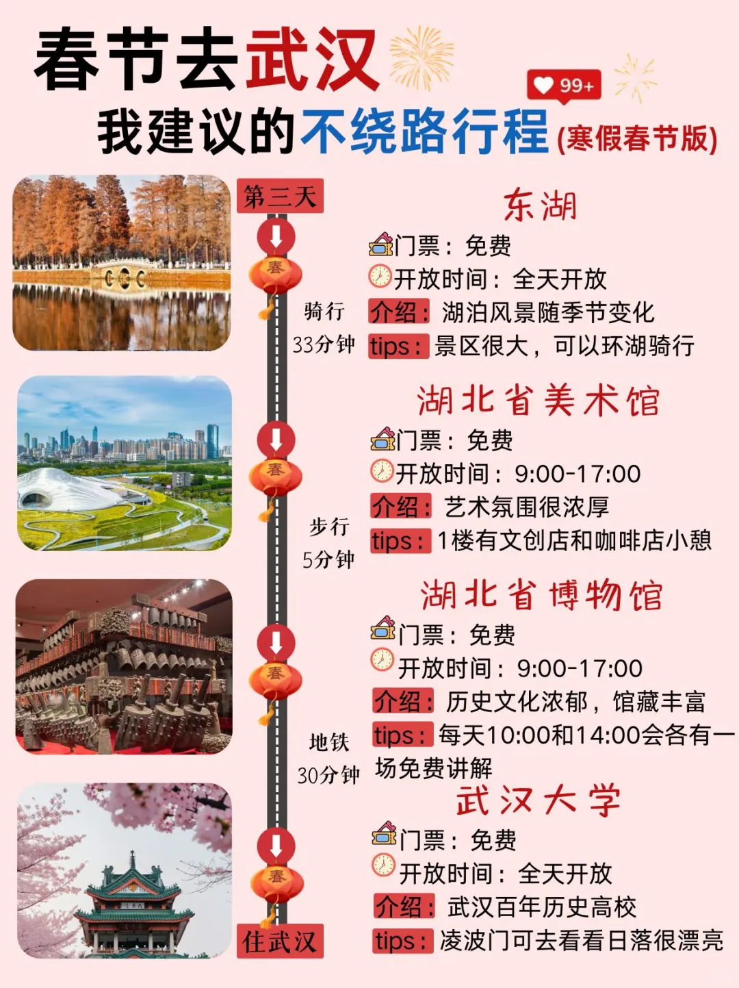 存下吧‼️这才是春节去武汉的正确游玩攻略