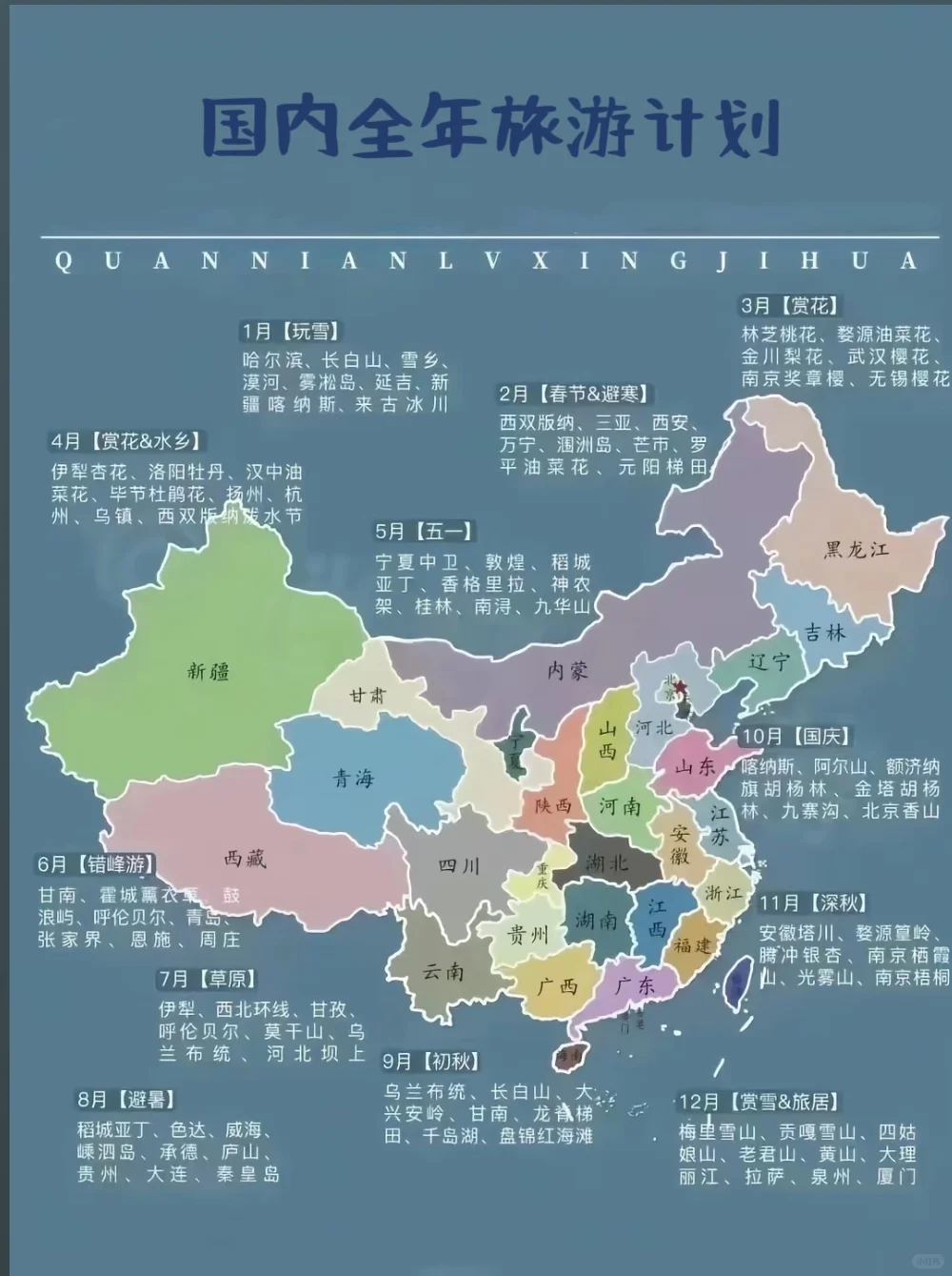 国内旅游地图