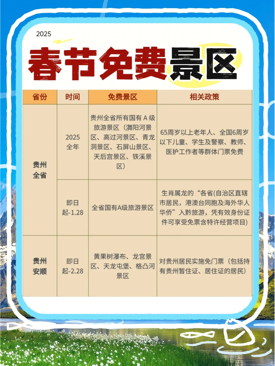 别错过‼️国内春节免费景区合集💸