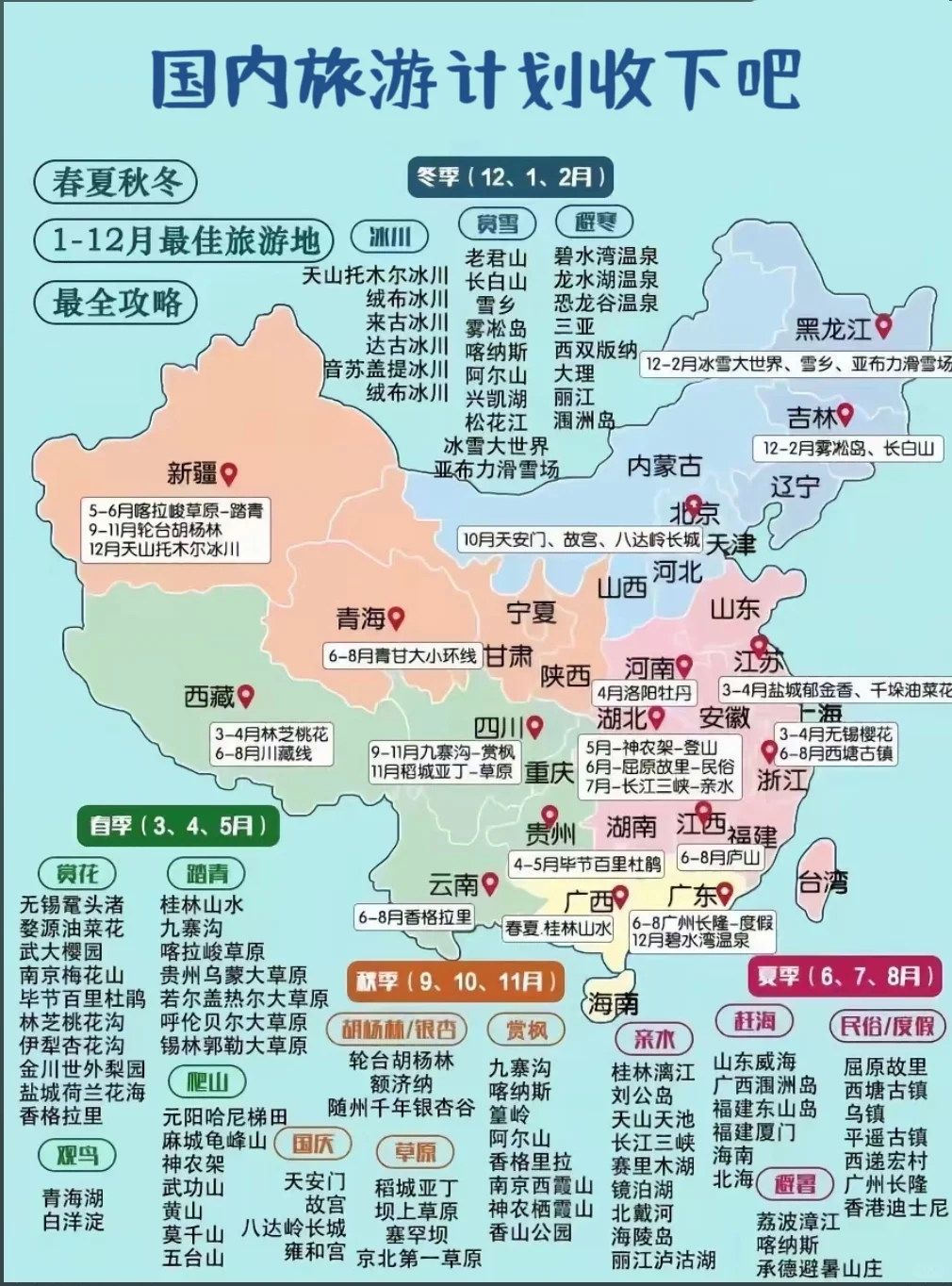 国内旅游地图