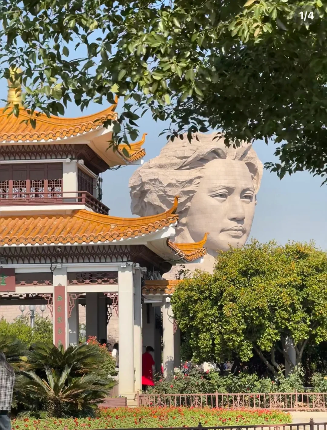 橘子洲景区入口处更换位置了