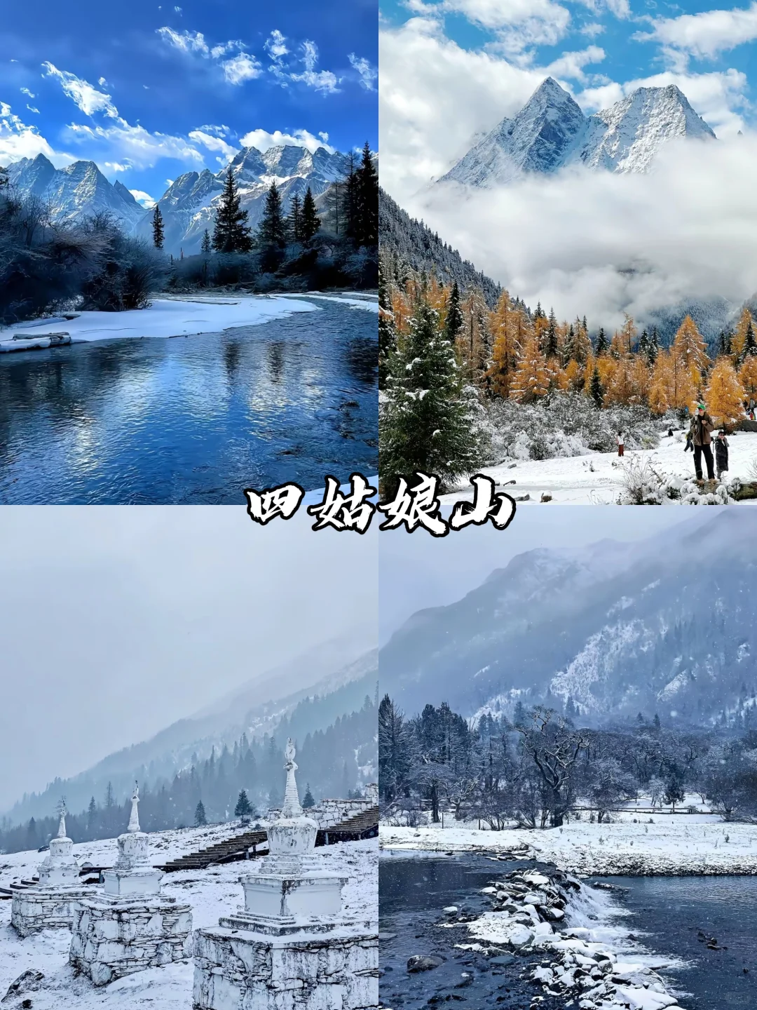 🔥强烈推荐！四川赏雪好去处😍抄作业啦