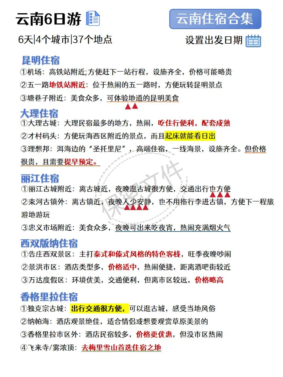 云南旅游攻略（附游玩行程+吃住行玩）速码