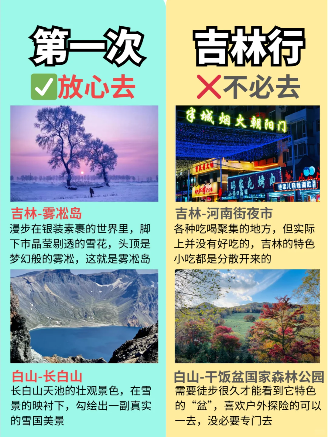 从吉林回来，有些实话不得不说（景点攻略）