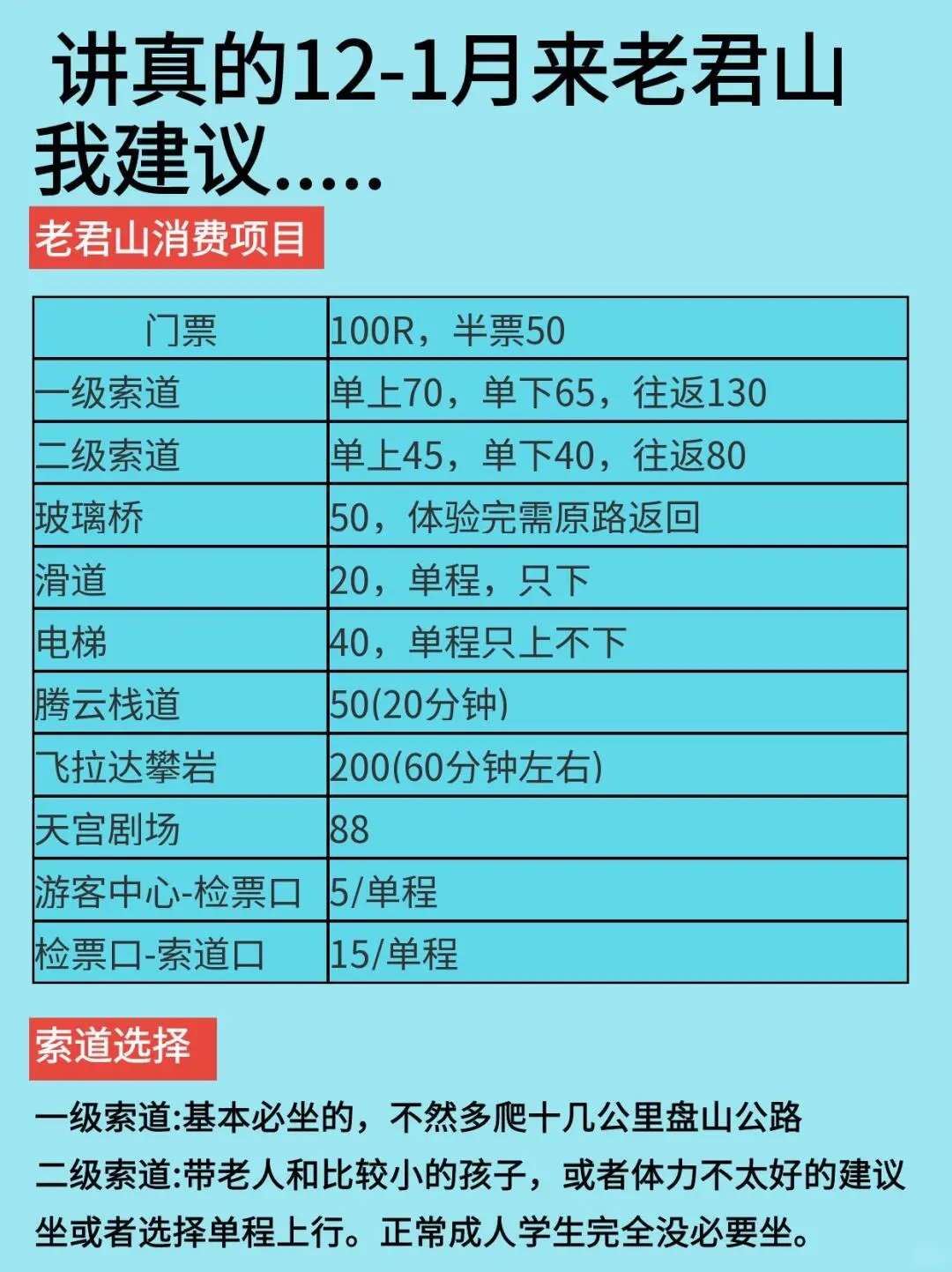 大雪天来老君山一定要注意⚠️⚠️