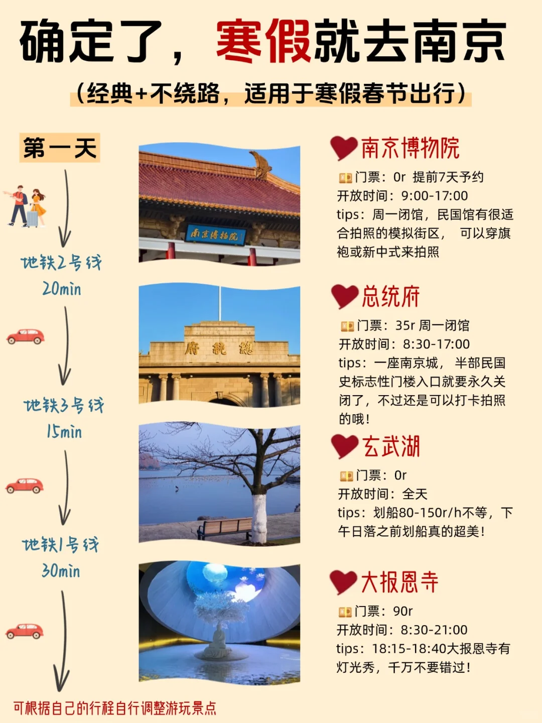 终于有人把寒假南京旅游攻略讲清楚😭