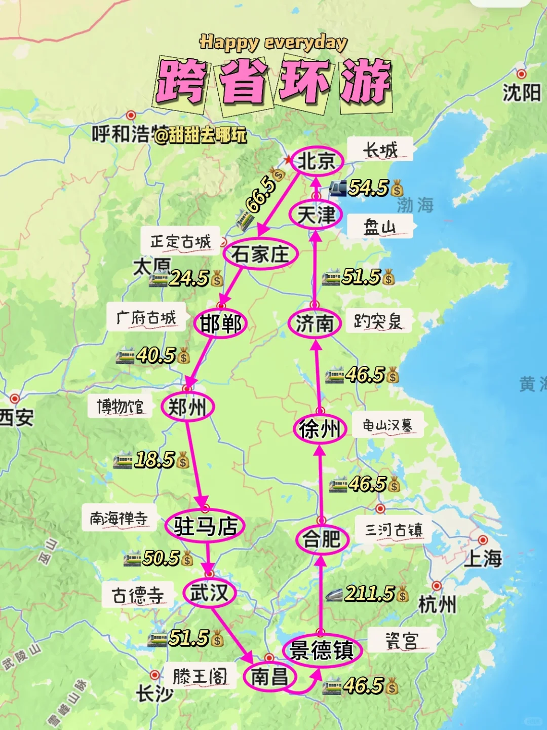 辞职放空路线‼️穷游12座城只要700💰路费