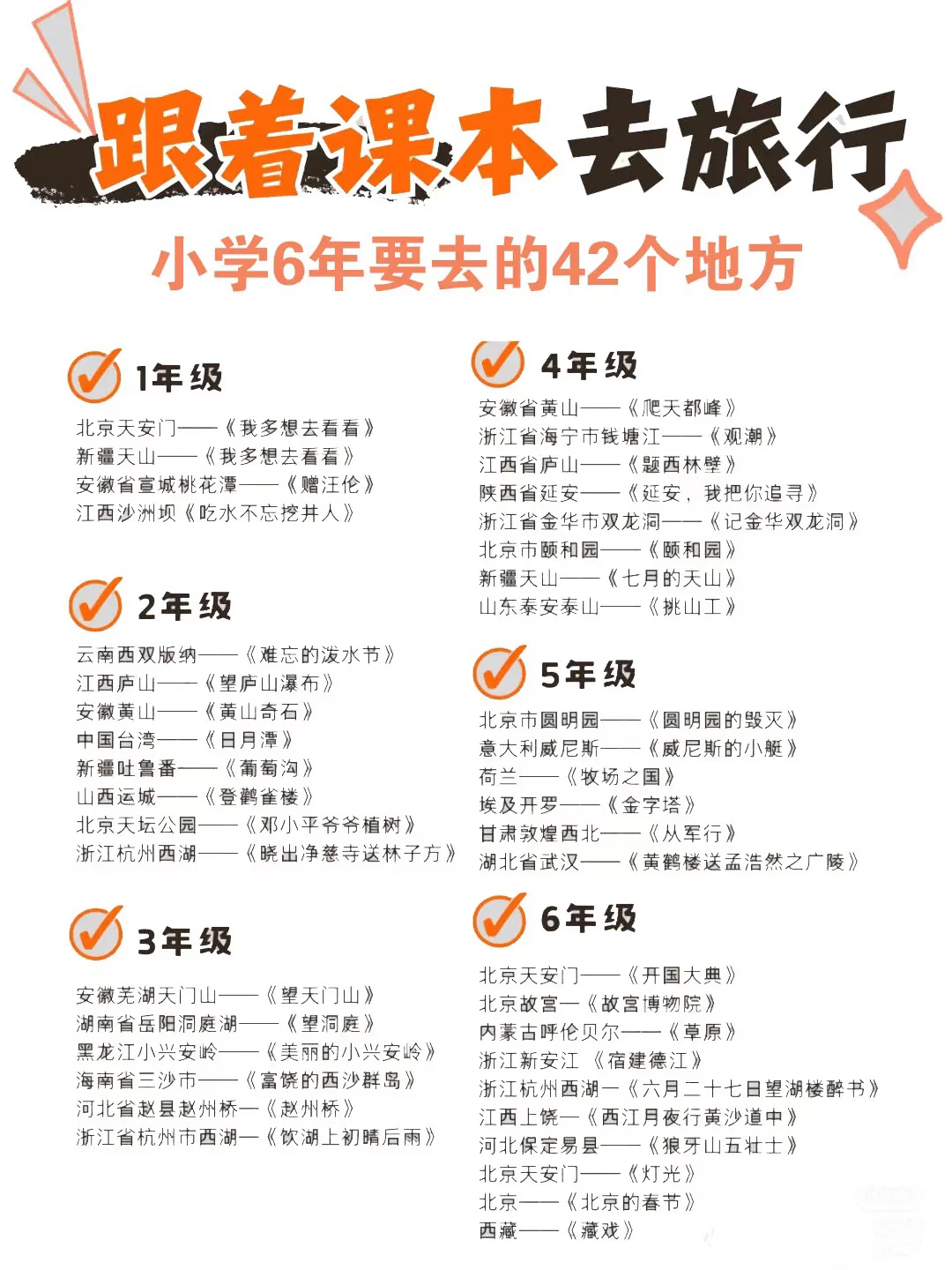 书本上的旅游！