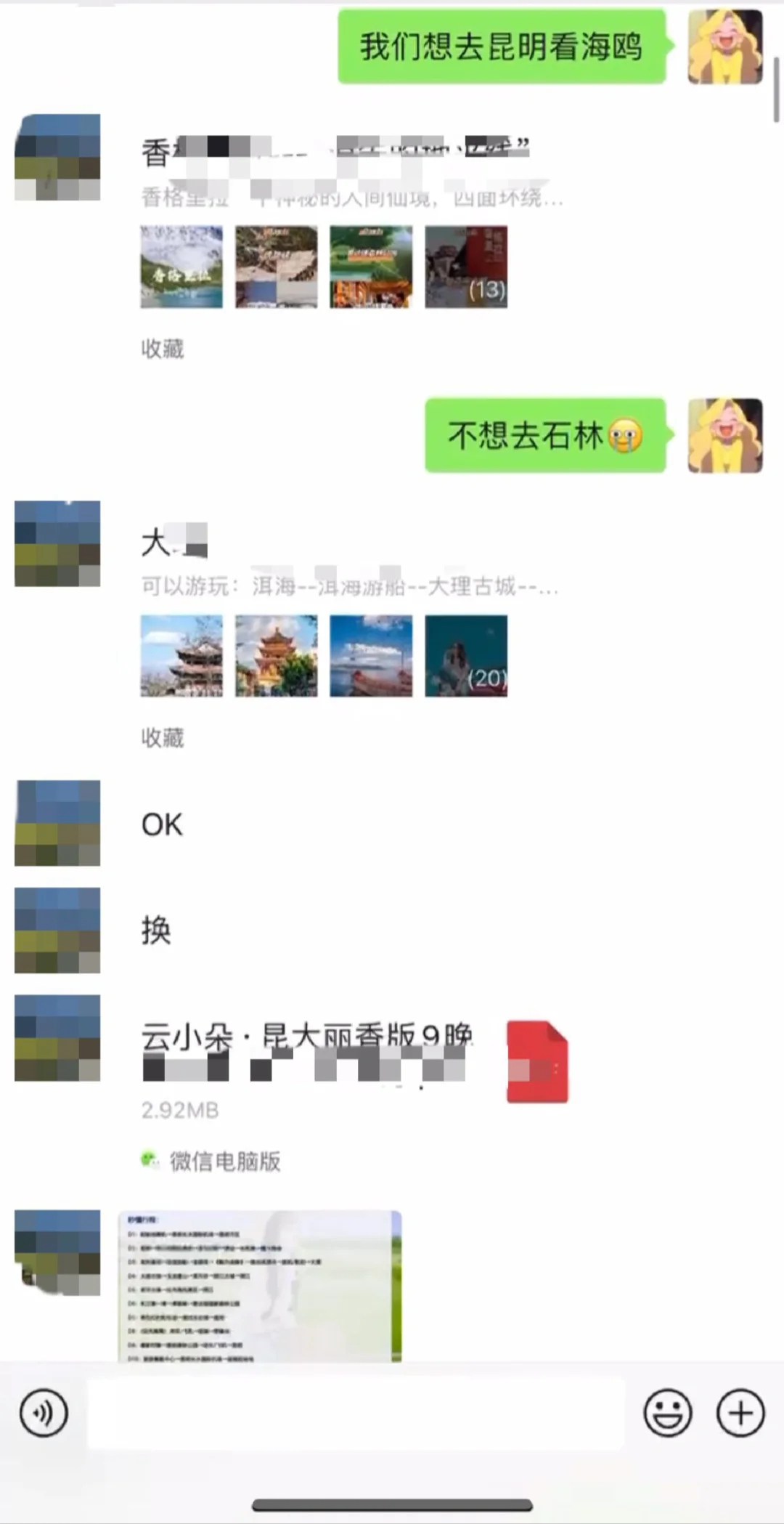 跟到了正规云南纯玩团！（附聊天记录）