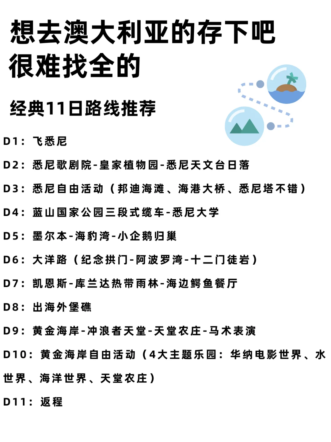 💢澳大利亚会惩罚每一个不做攻略的人
