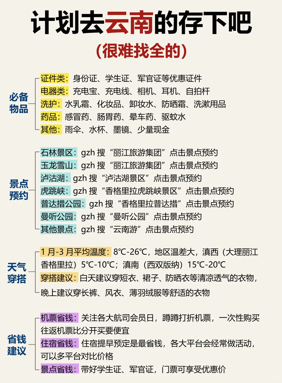 2～3🈷️来云南旅游的姐妹👭，提前避坑