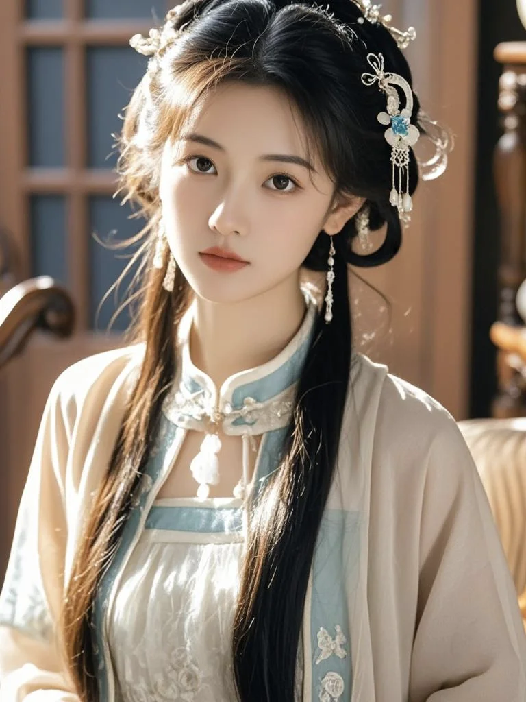 美女壁纸︳清冷感古风佳人，美到窒息🥰！