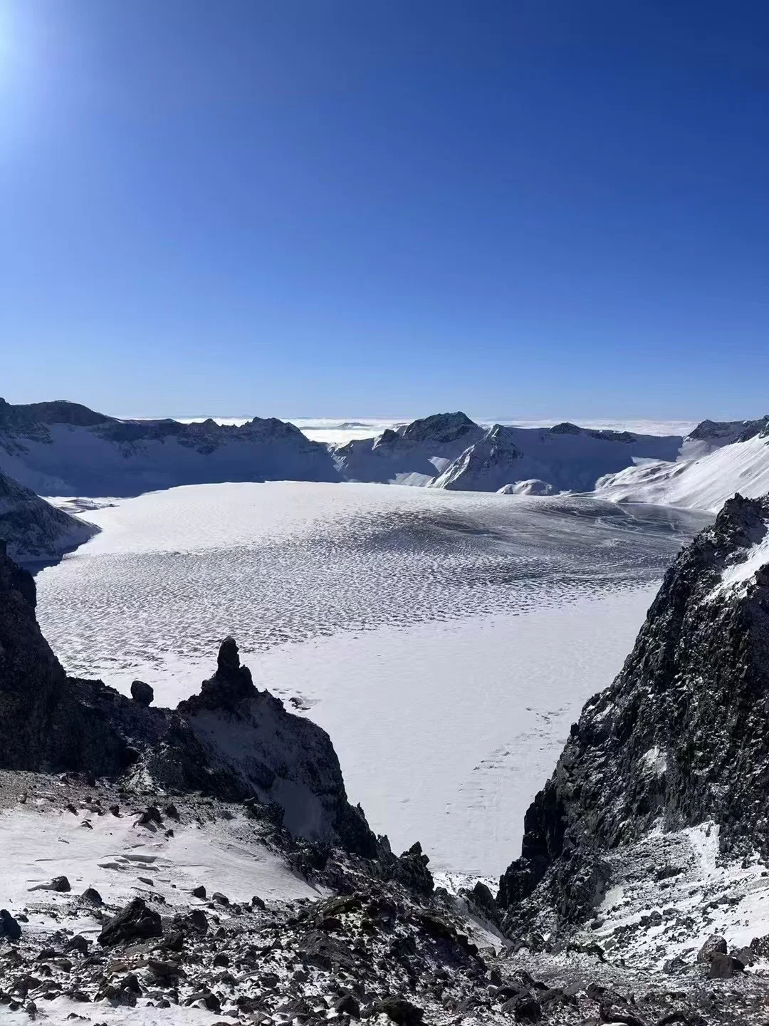 北景区天池景点，正常开放，视天气情况随时