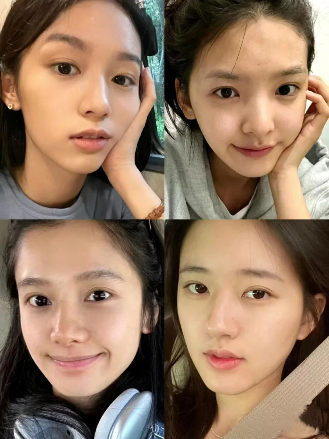 很直观，女明星的素颜