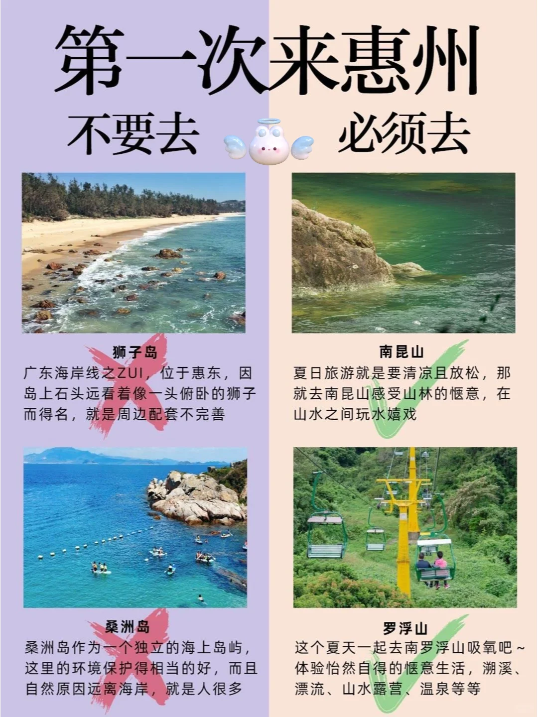 惠州旅游攻略超详细，姐妹们出来避雷啦⚠️