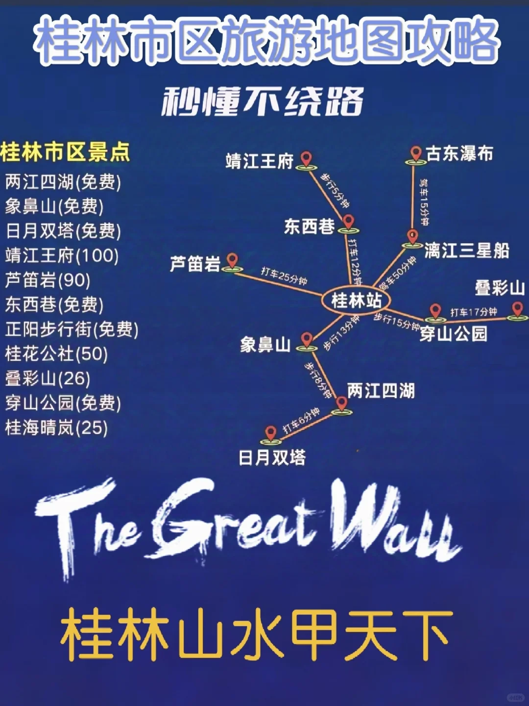 桂林市区旅游攻略，省时省心，出行方便！