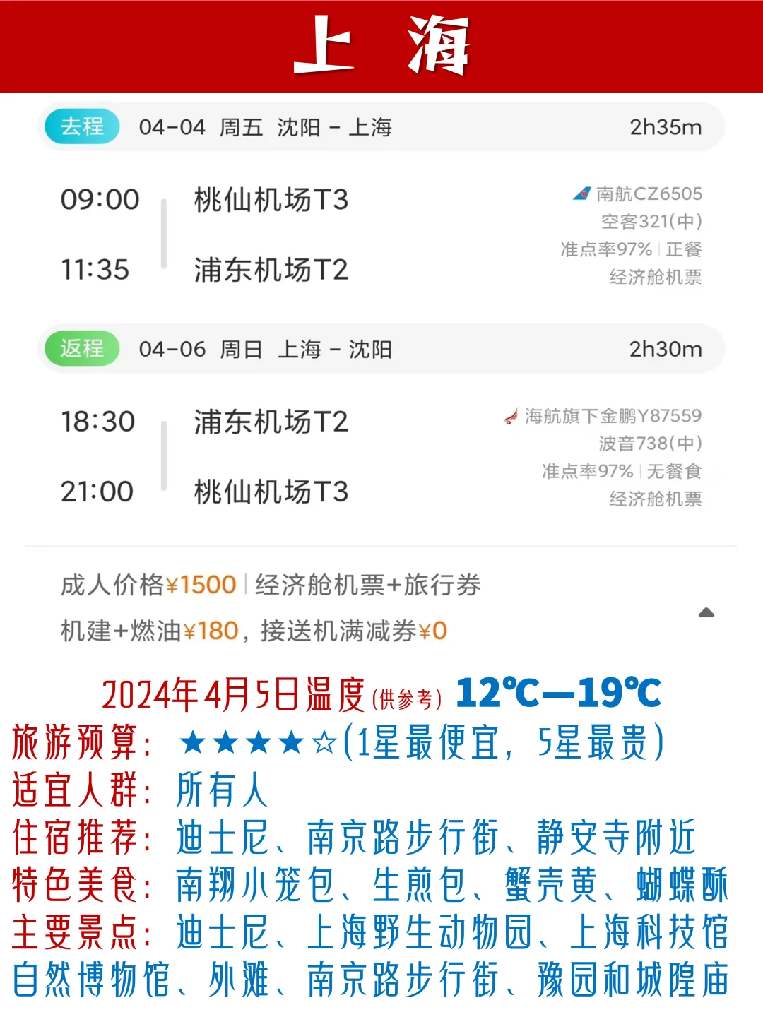 沈阳出发系列，清明节旅游特辑