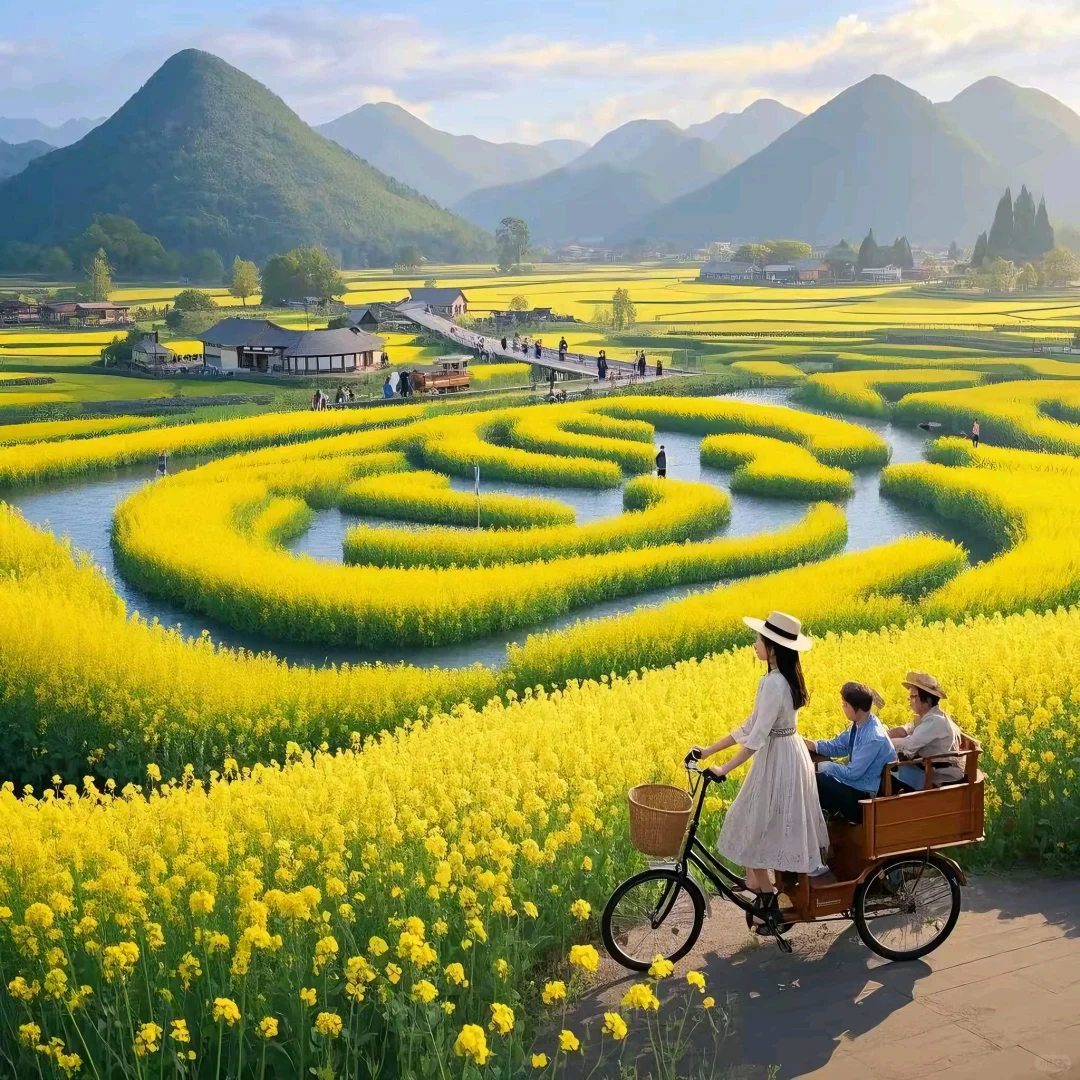 万峰林油菜花景区好去处