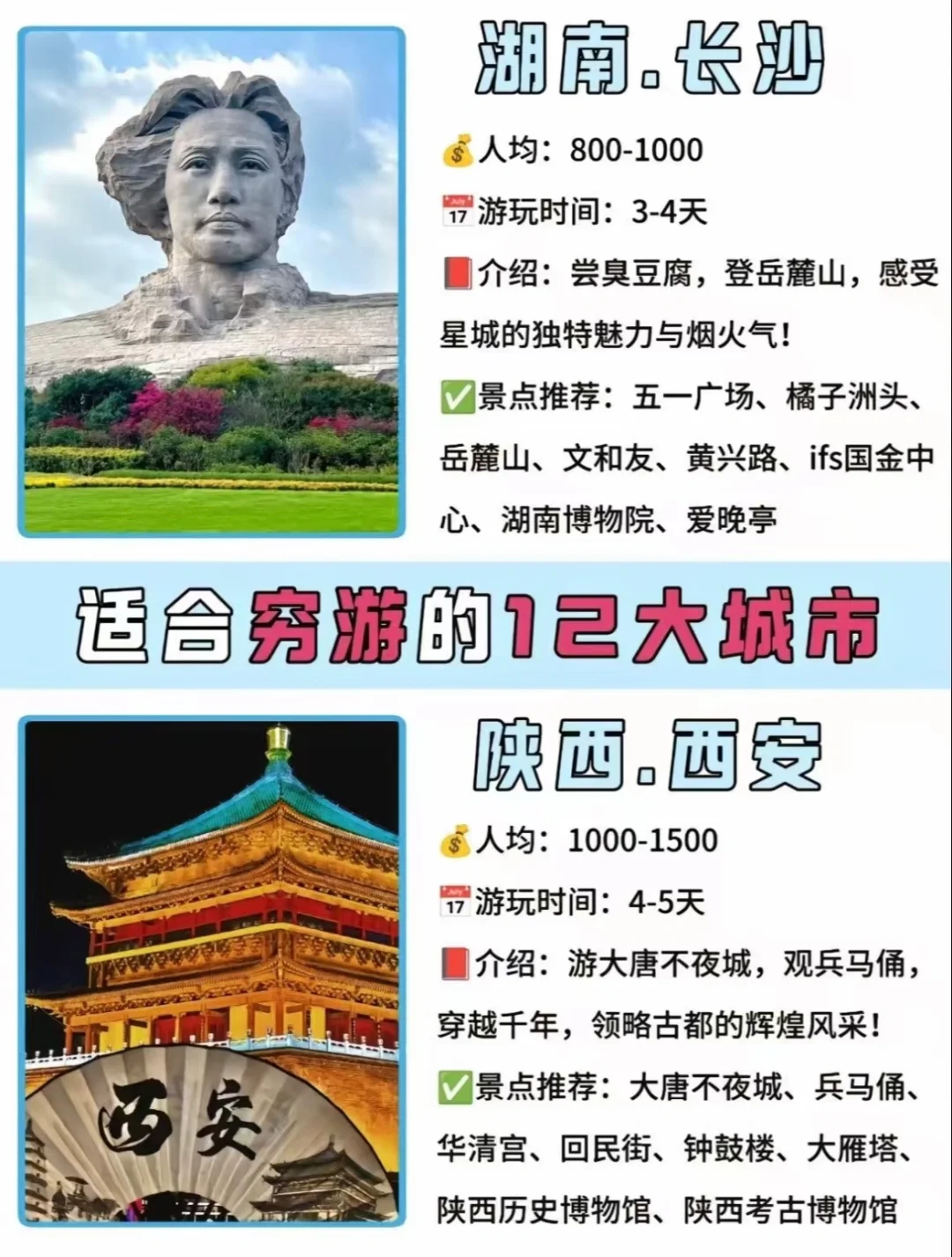 🌸全国旅游打卡地～～