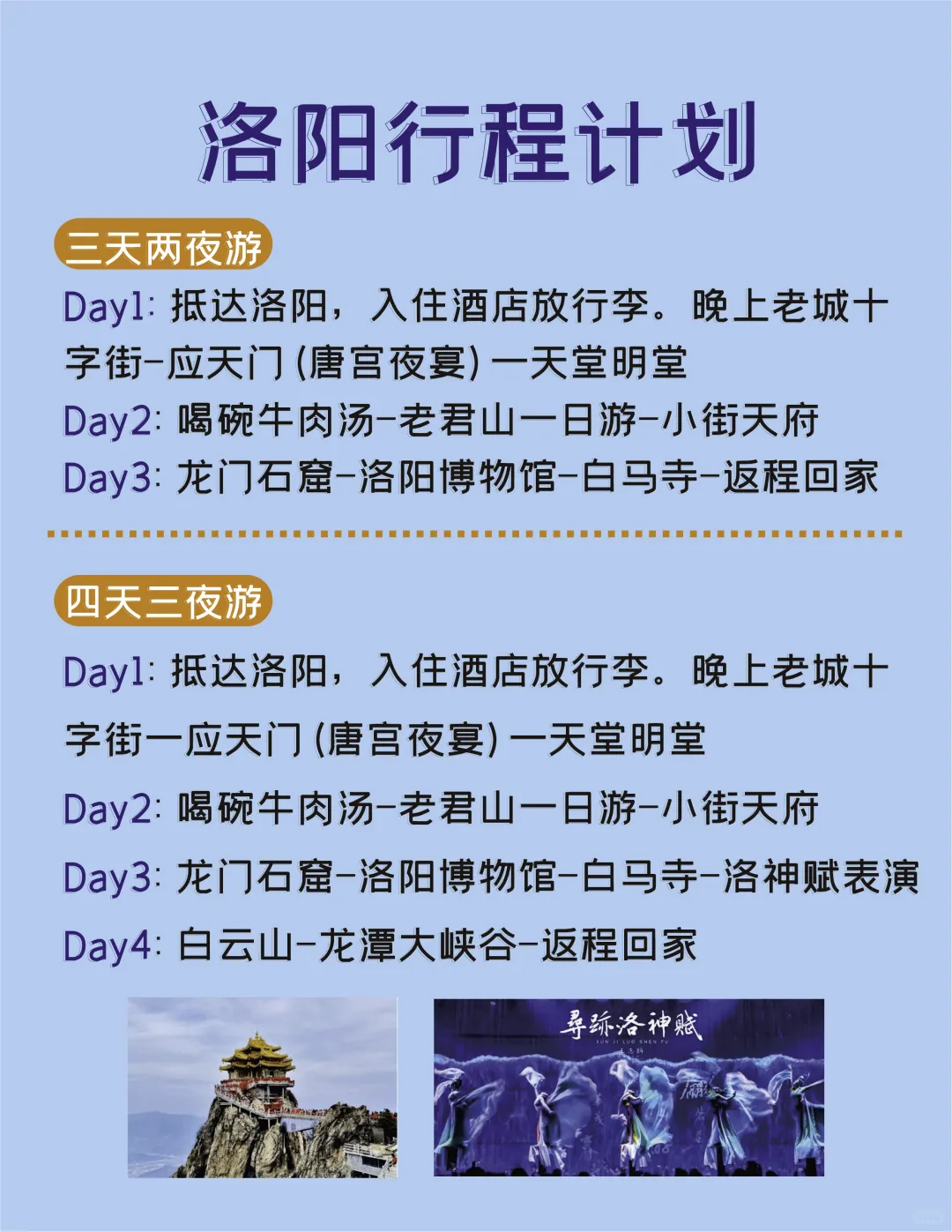 洛阳真的是一个要做攻略才能来的城市