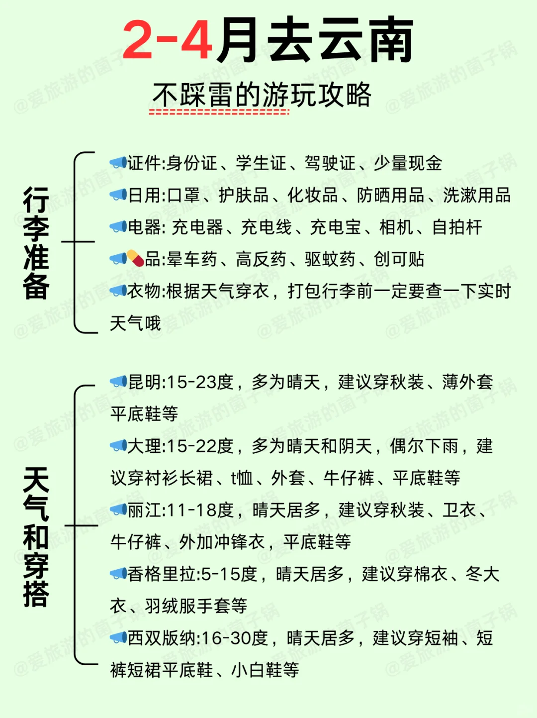 云南超详细攻略✅一次性说清楚了‼️
