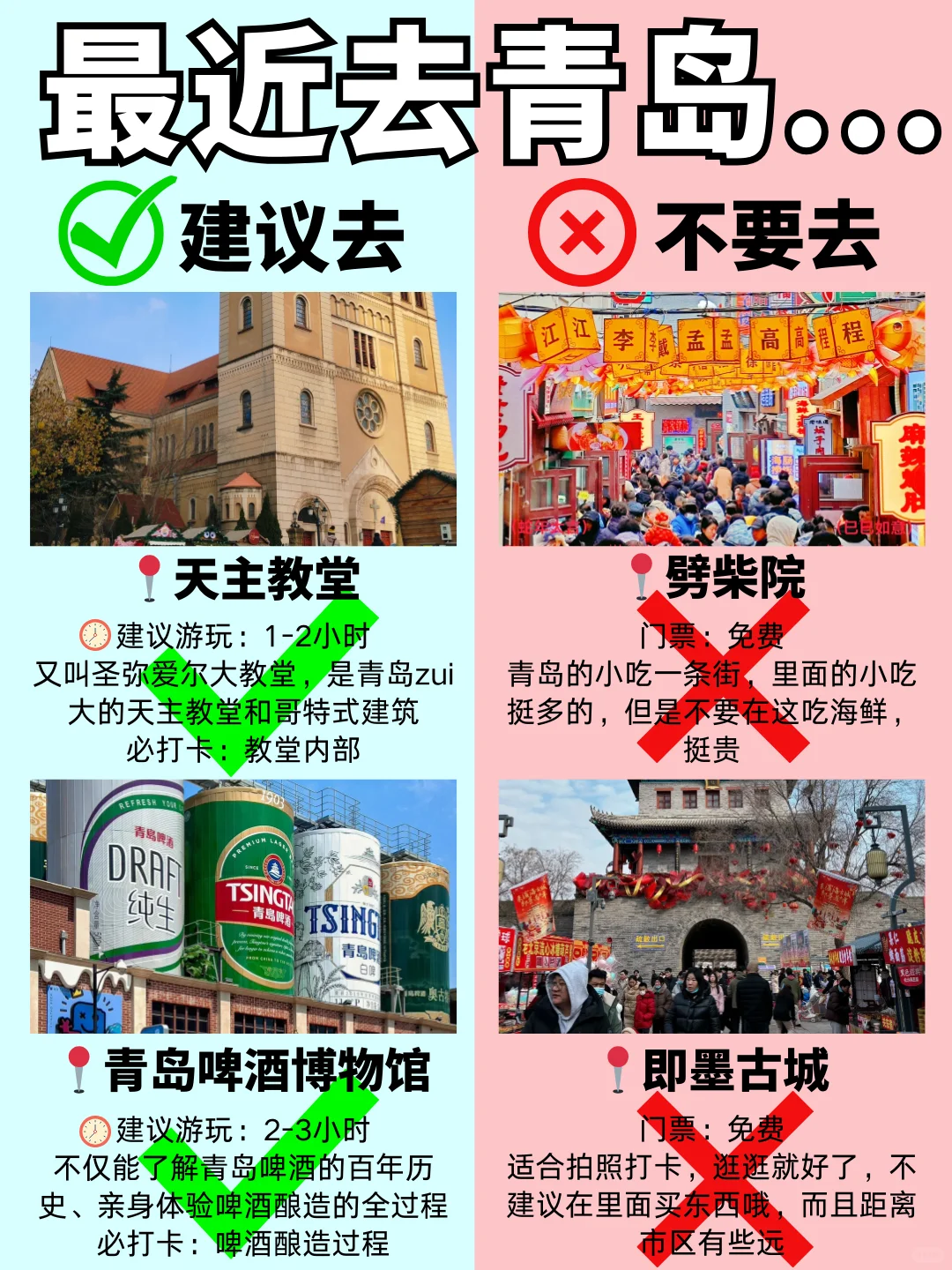 “青岛很一般，没想象中好”他说这话我不信‼