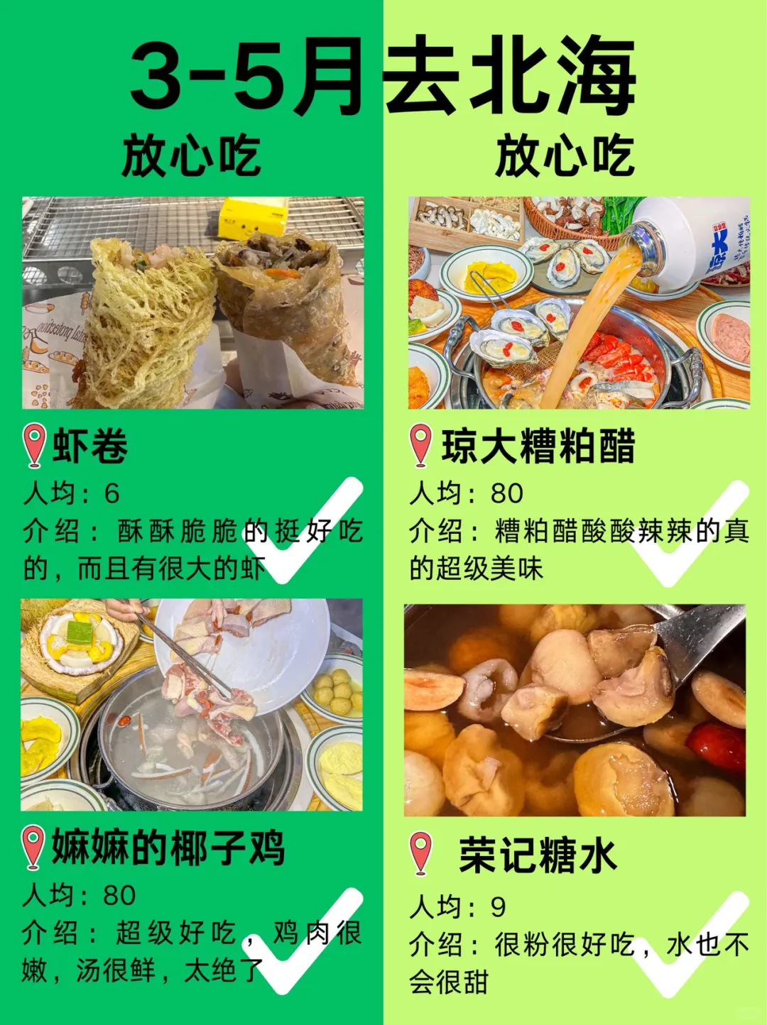 3-5月北海最新攻略！建议去🆚不建议去‼