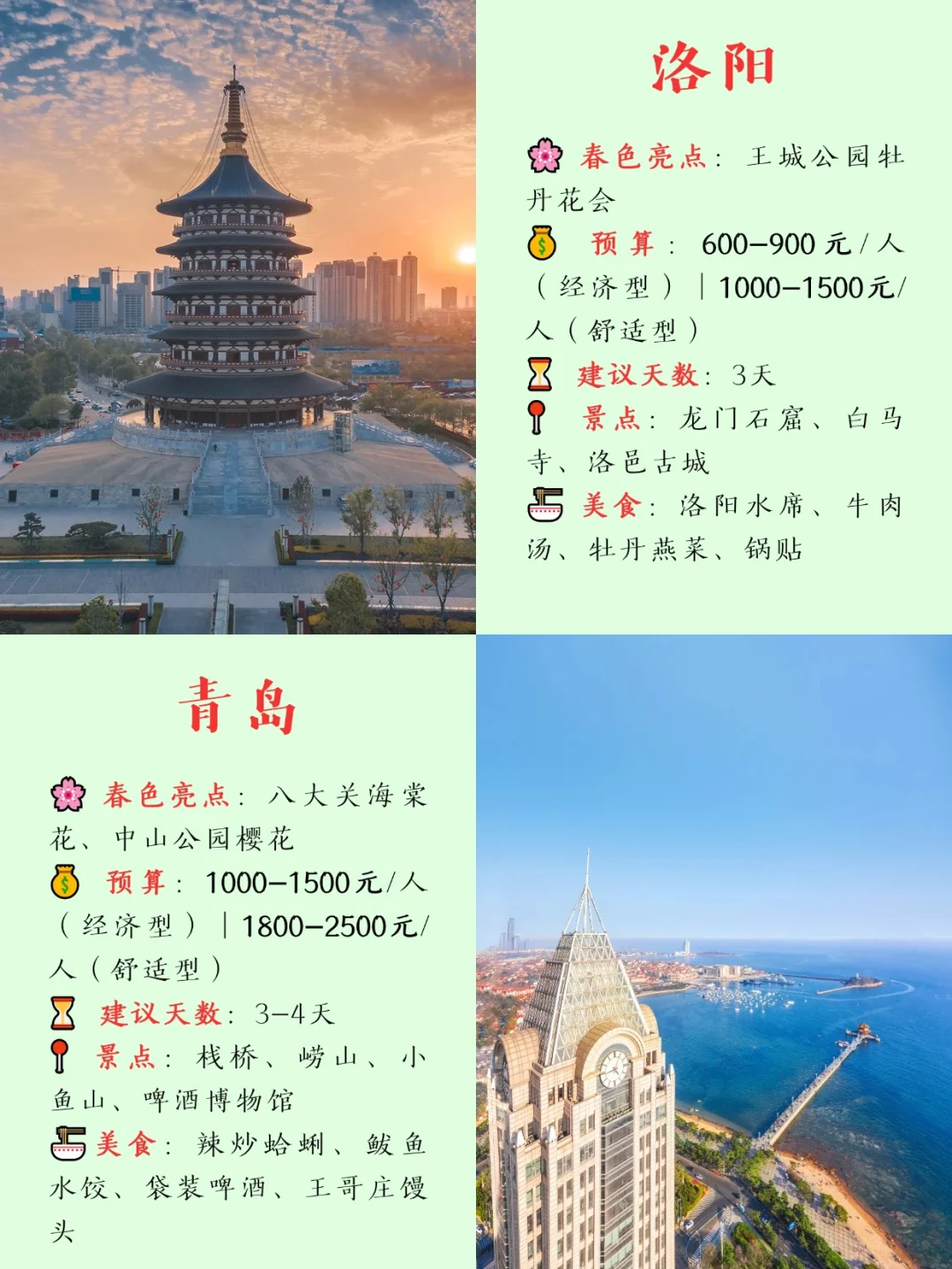 我总结了16个春天💐必去的城市（含预算）