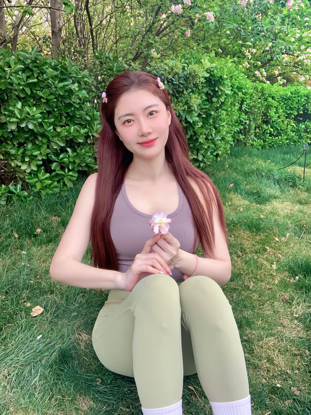 🌸交换春天|瑜伽服和樱花也太配了吧！