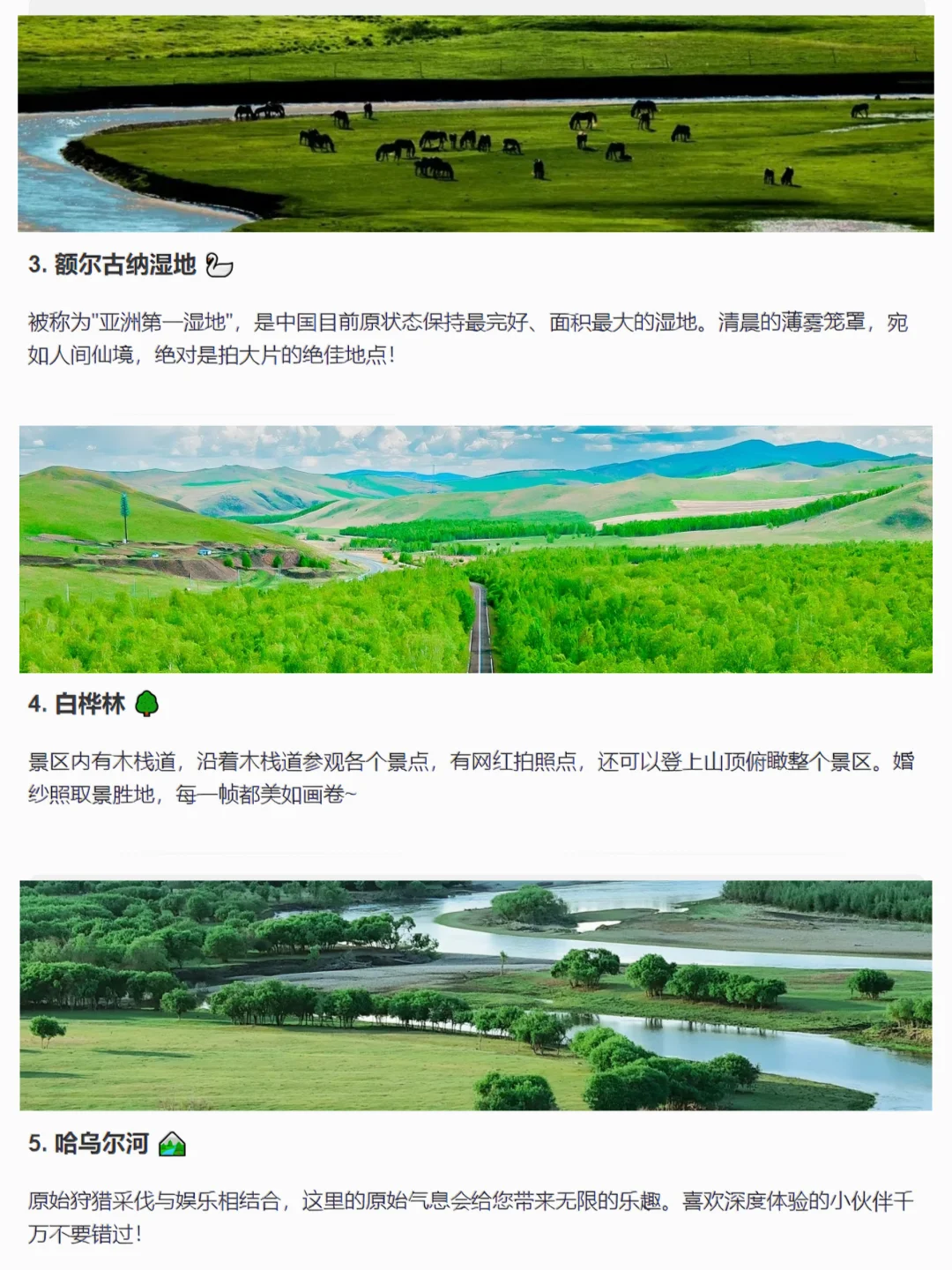 呼伦贝尔必打卡的16个景点🌲