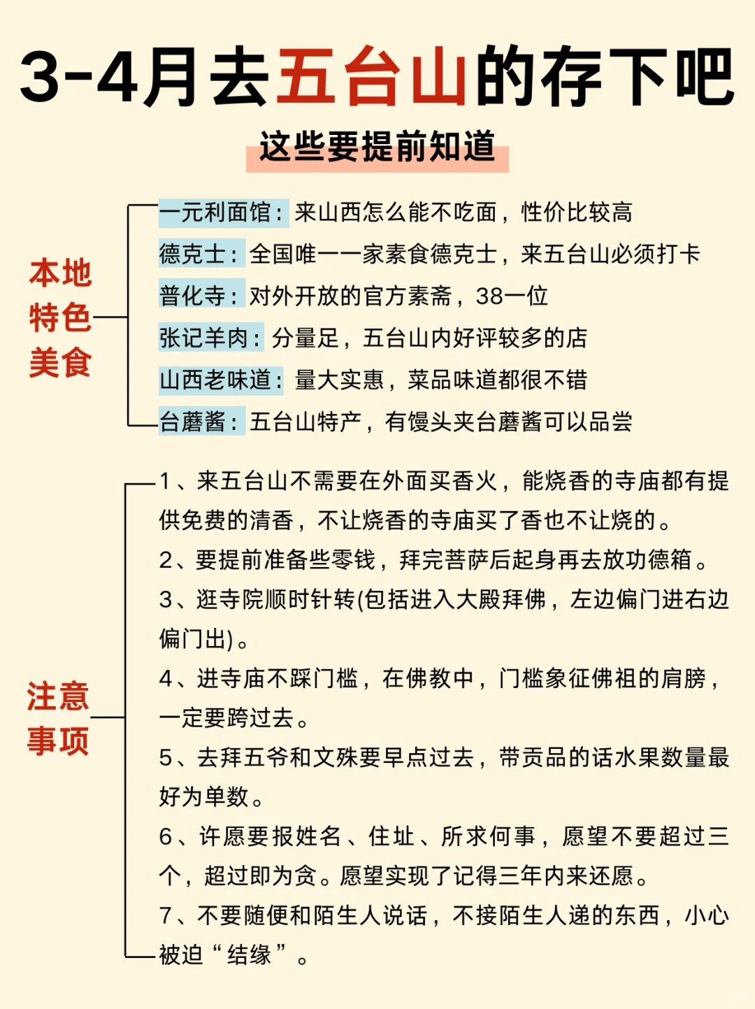 3-4月去五台山的存下吧！很难找全的！