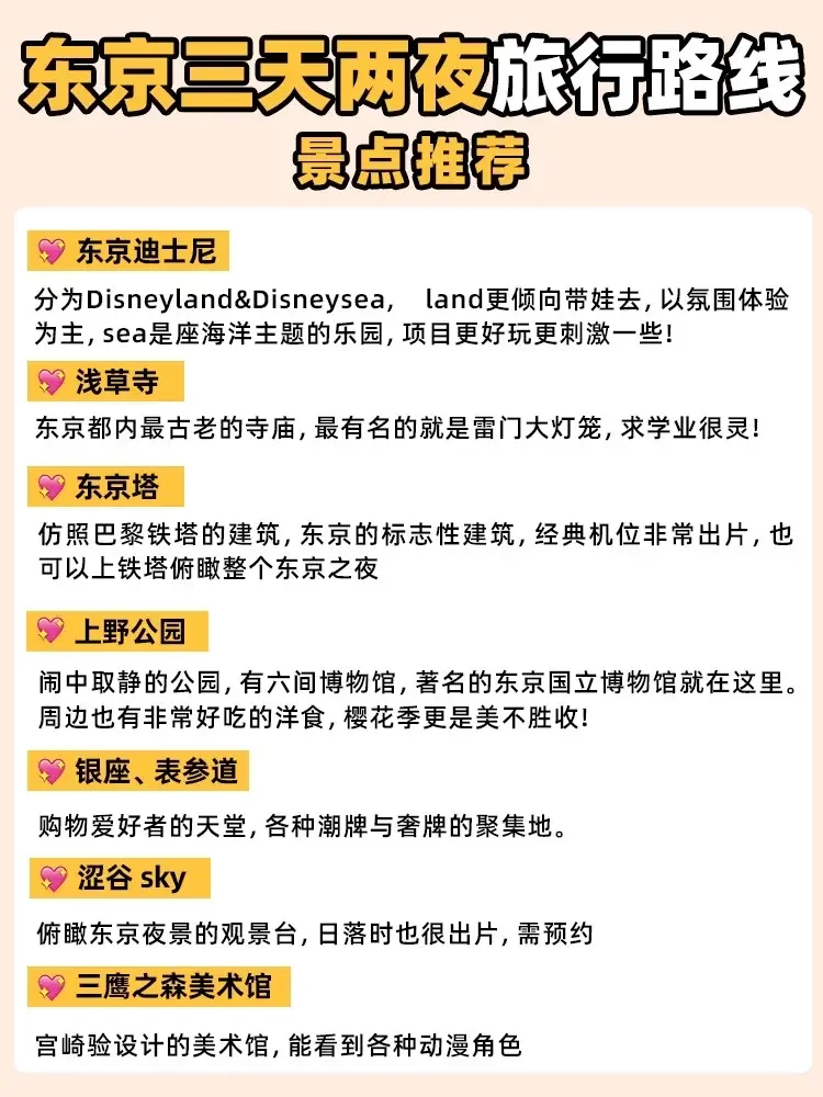🗾东京三天两夜 | 超实用旅游攻略🥳